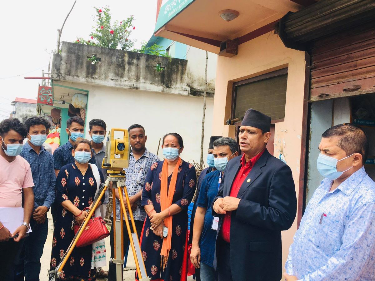 सैनामैनाको साविक दुधराक्ष क्षेत्रमा गाउँ-ब्लक जग्गाको नापजाँच सुरु